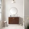 James Martin Vanities Amberly 36in Single Vanity, Mid-Century Walnut w/ 3 CM Eternal Jasmine Pearl Top 670-V36-WLT-3EJP - alternate 5